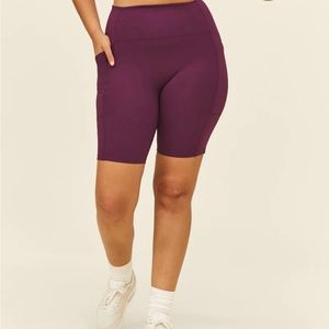 Girlfriend collective High-Rise Pocket Bike Short